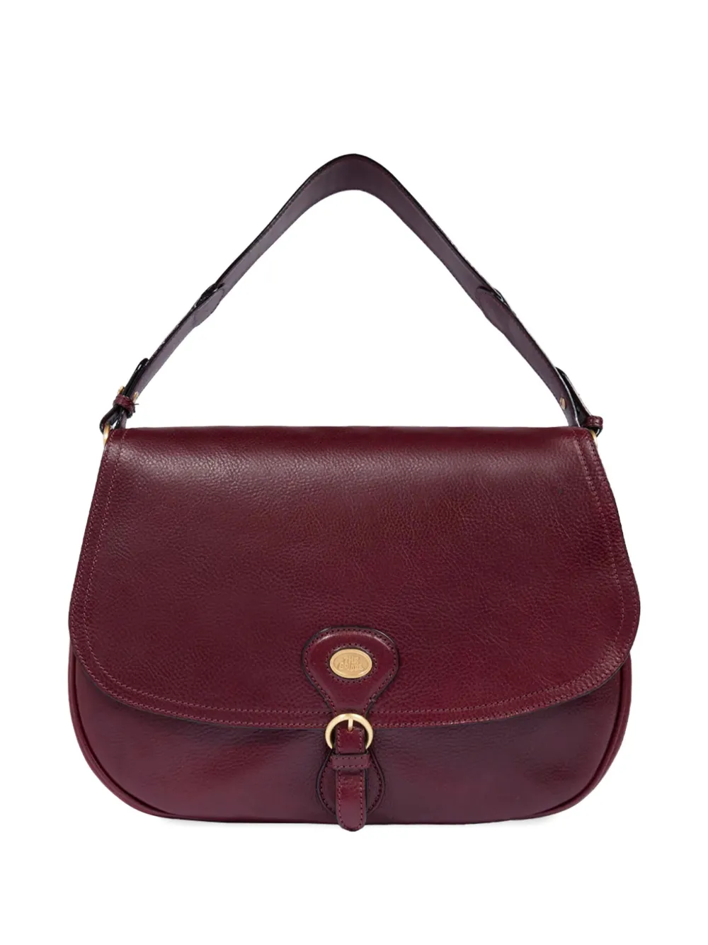 The Bridge Isadora Buckle-fastening Leather Tote Bag In Red