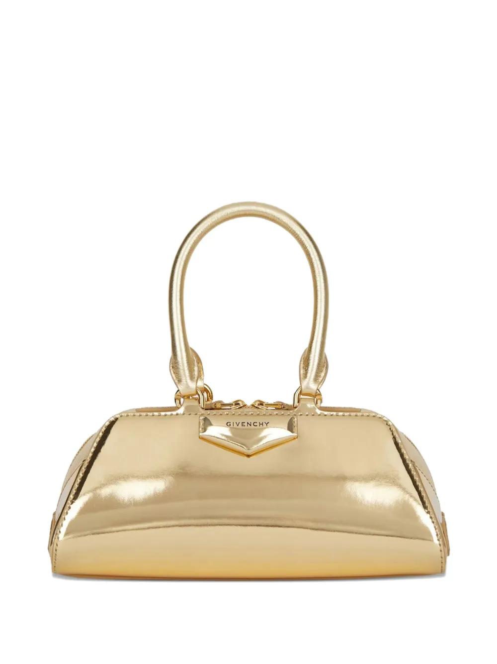 Givenchy Antigona East-West metallic mini-shopper Goud