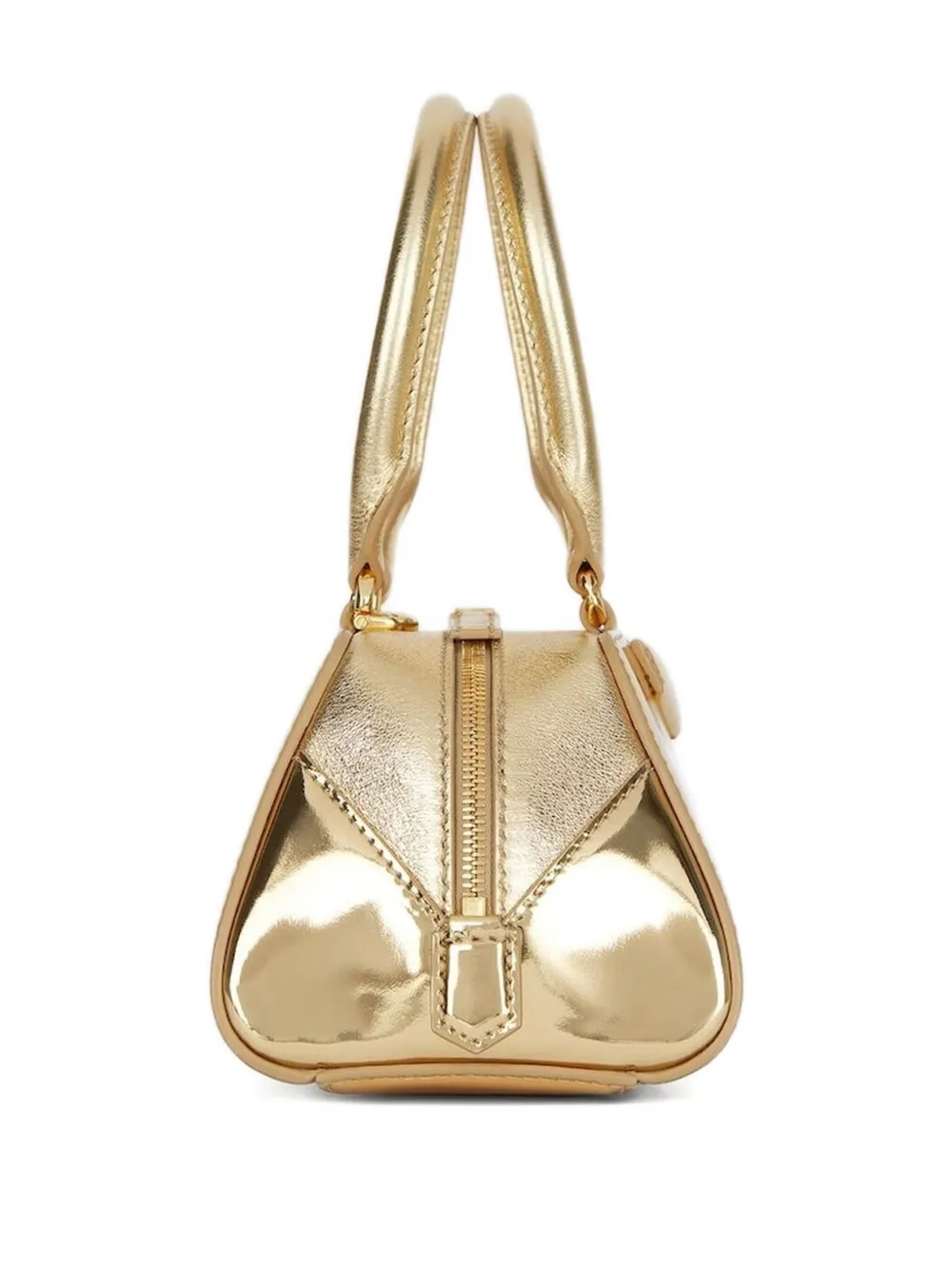 Givenchy mini Antigona East-West metallic tote bag - Goud