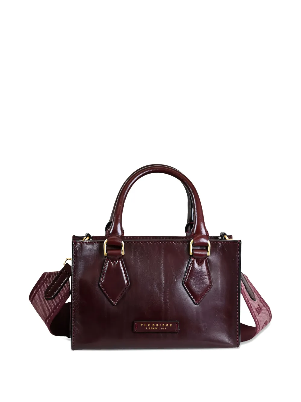 The Bridge Top-handle Leather Tote Bag In Red