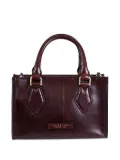 The Bridge top-handle leather tote bag - Red