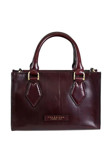 The Bridge top-handle leather tote bag