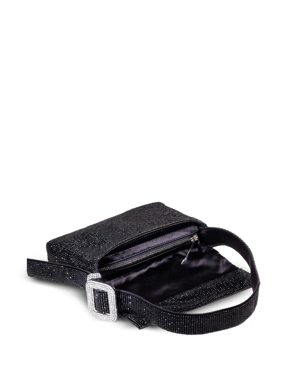 Benedetta Bruzziches crystal-embellished buckle shoulder bag | Image 2