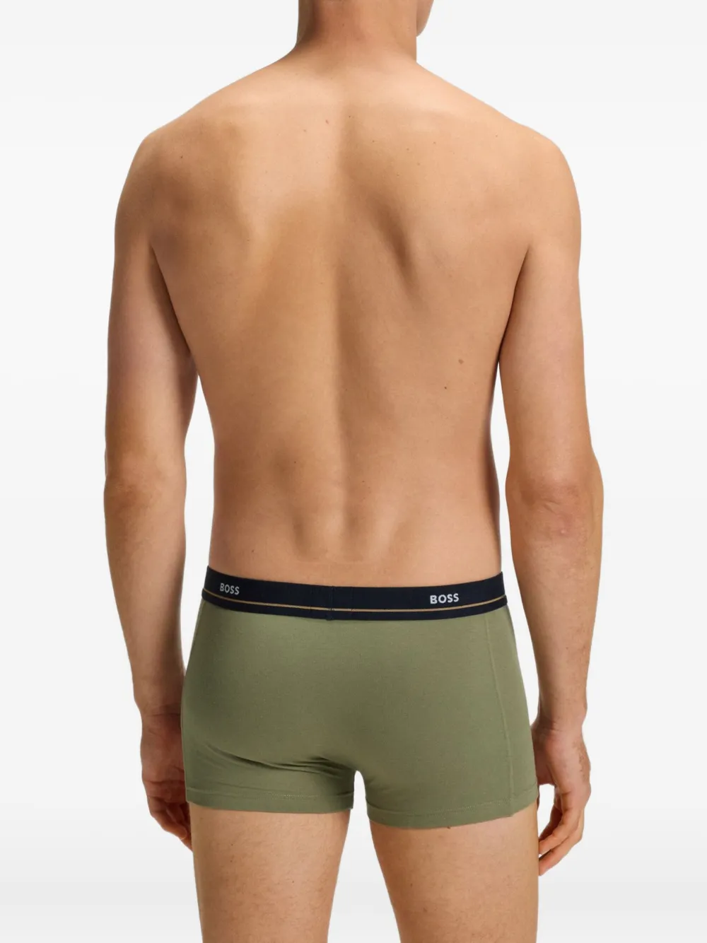 BOSS Vijf boxershorts met logodetail Zwart