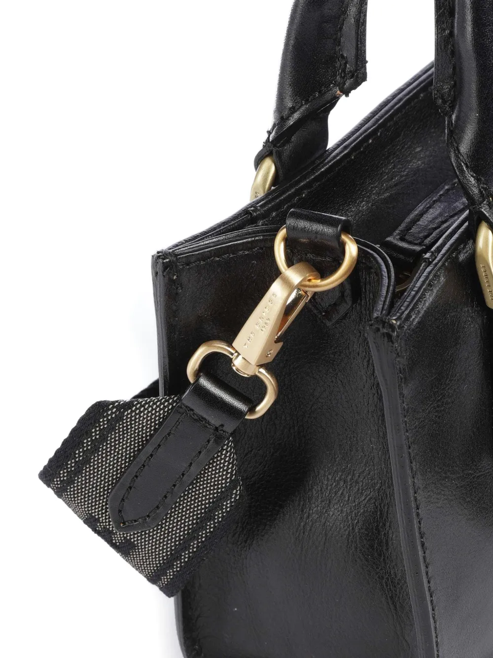 The Bridge Leather Top-handle Tote Bag In Black