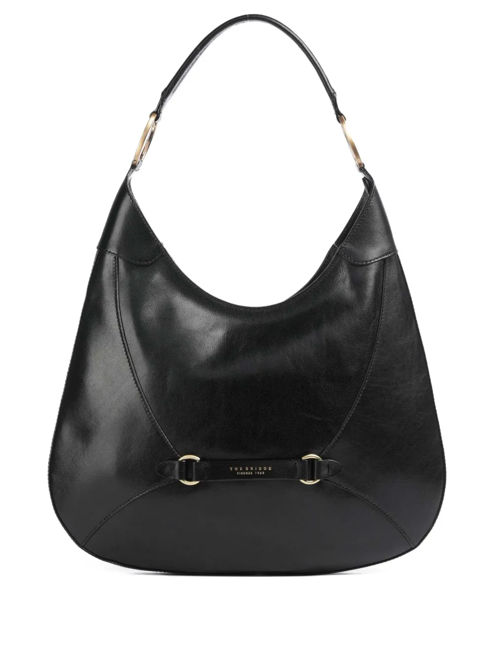 The Bridge ring-detail leather shoulder bag | Black | Image 1
