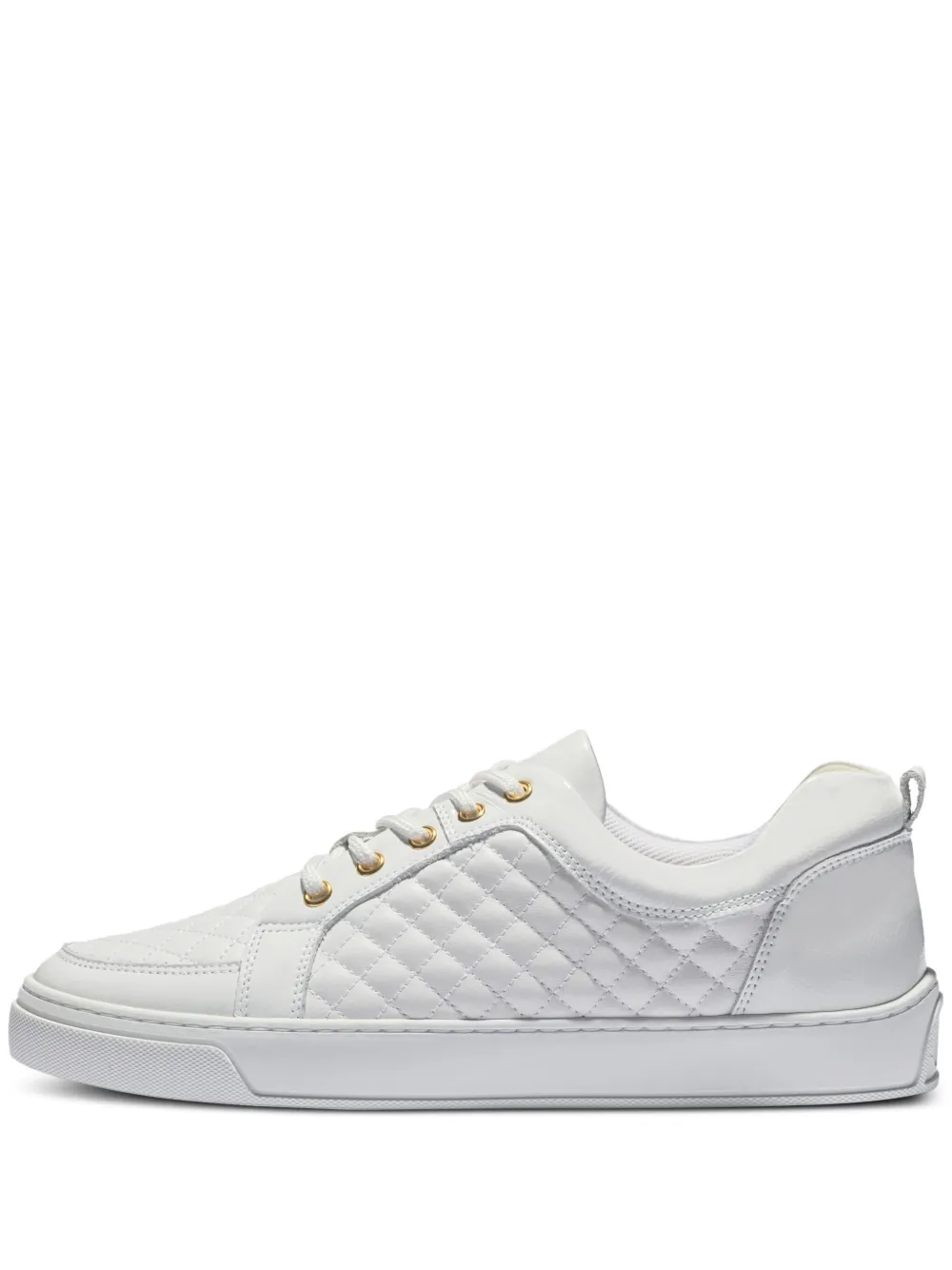 Leandro Lopes quilted leather sneakers | White | Image 1