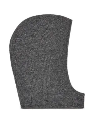 GANNI cable-knit Balaclava | Grey | FARFETCH JO