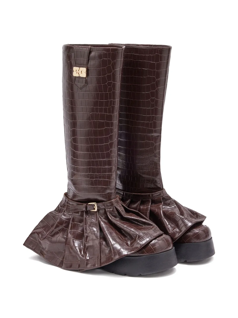 GANNI embossed boots | Knee-High Boots | Image 2