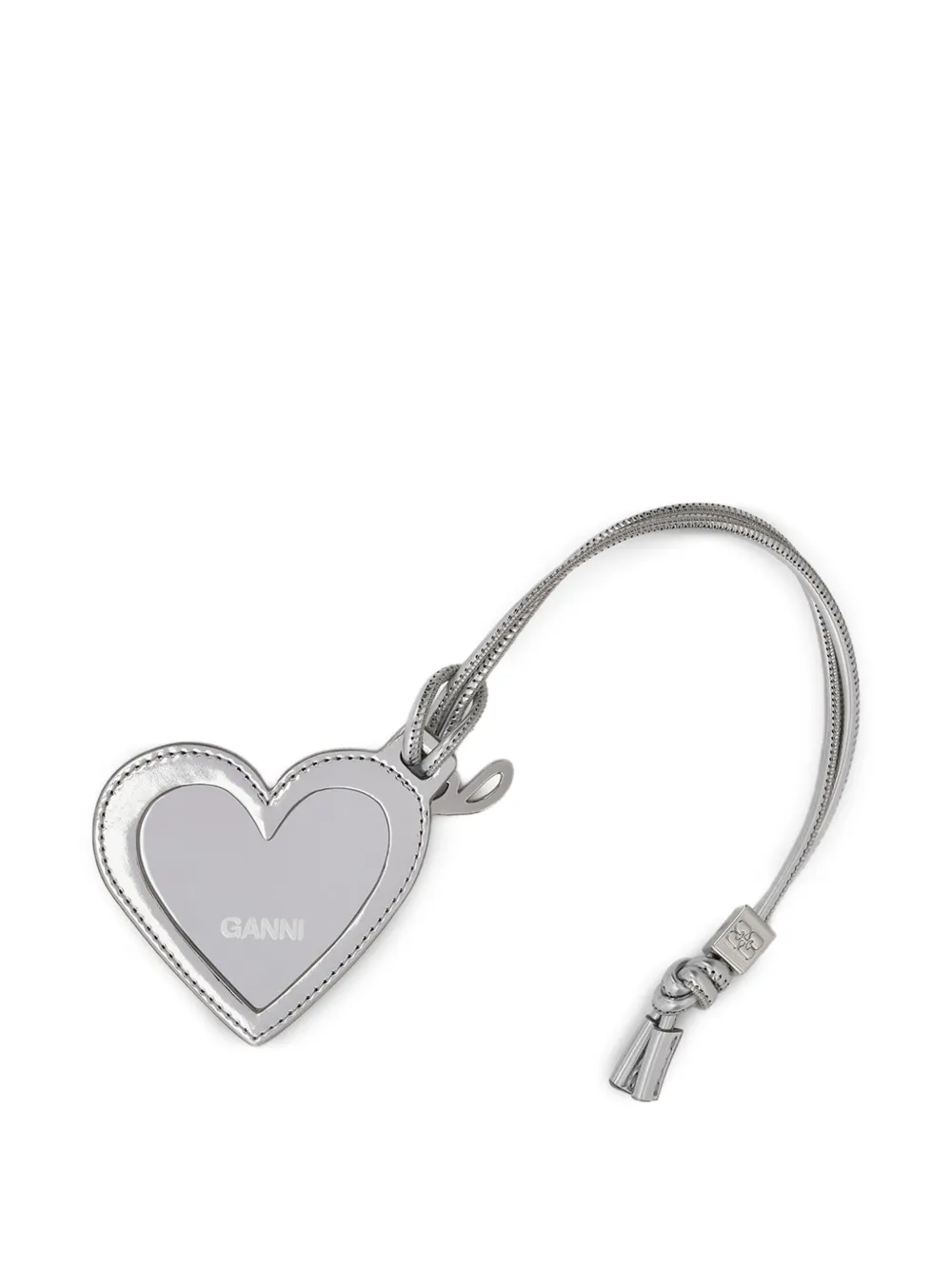 GANNI heart-shaped charm | Silver | Image 1
