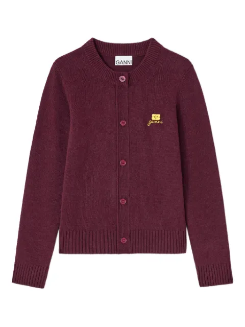 GANNI round-neck cardigan