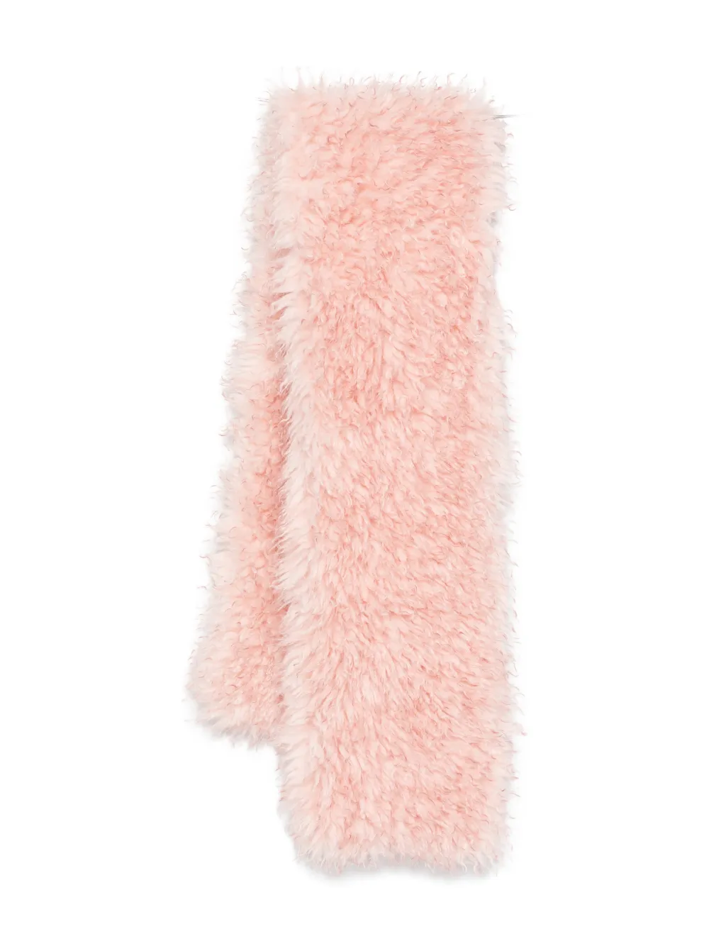 GANNI faux-fur scarf - Rosa