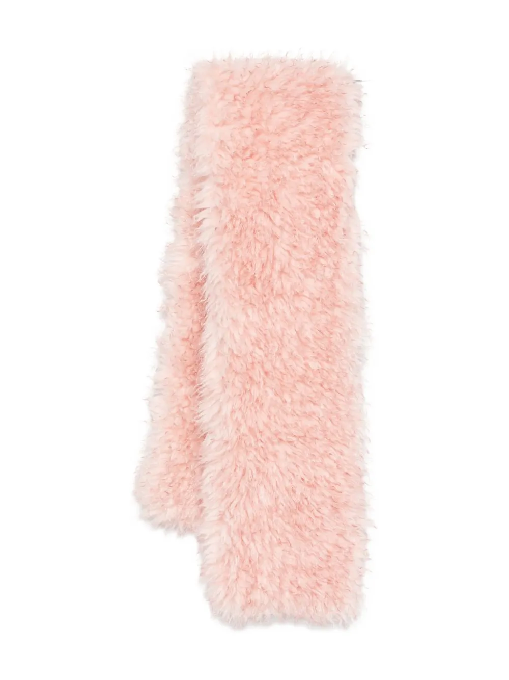 GANNI faux-fur scarf - Rosa