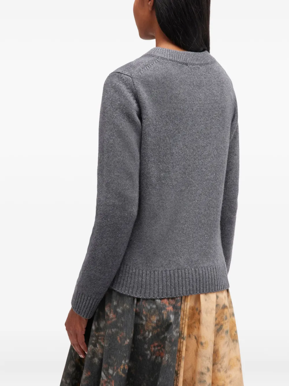 GANNI Vest met ronde hals Grijs