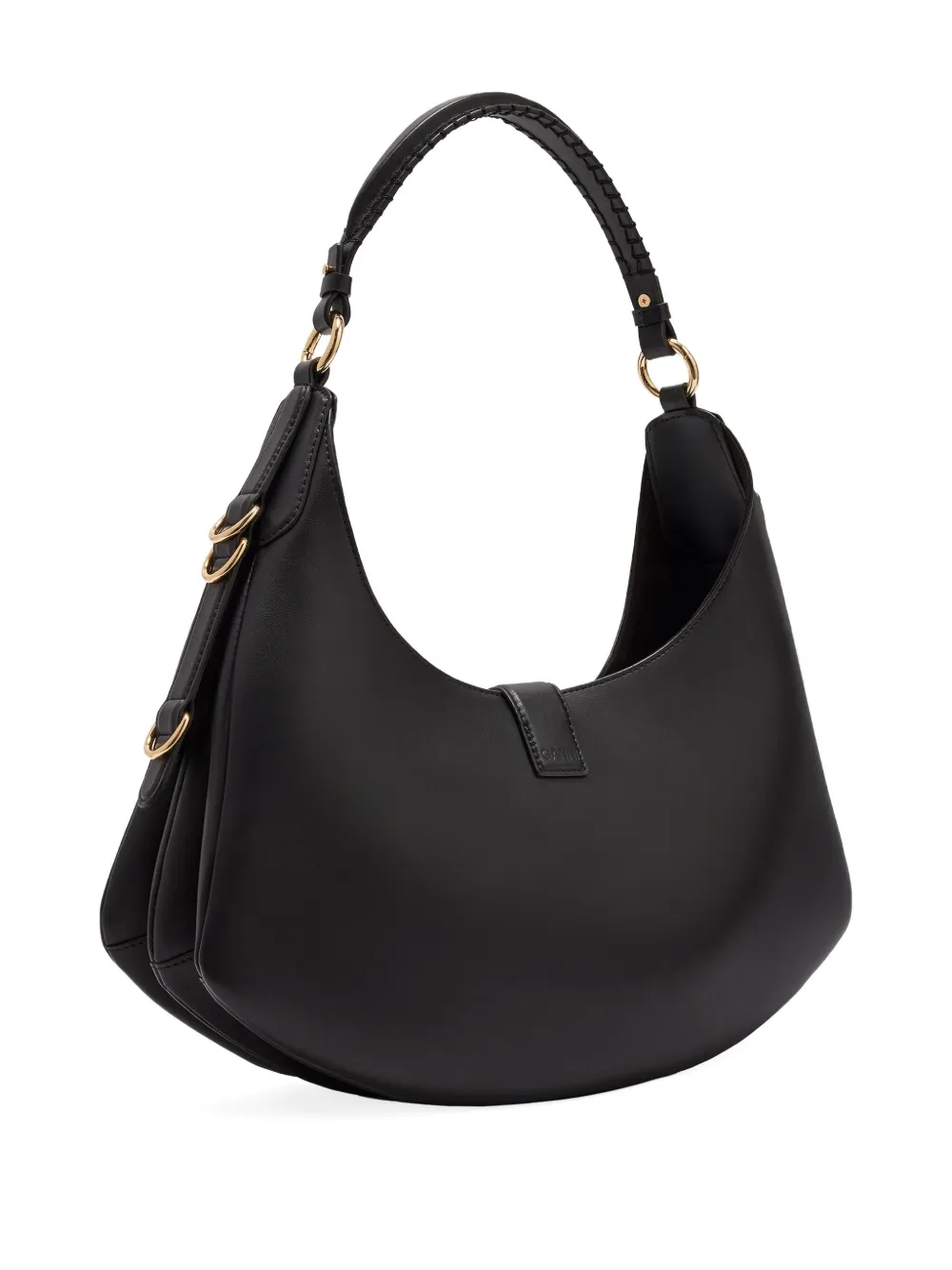 Ganni Kat Medium Shoulder Bag In Black