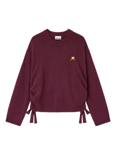 GANNI drawstring sweater