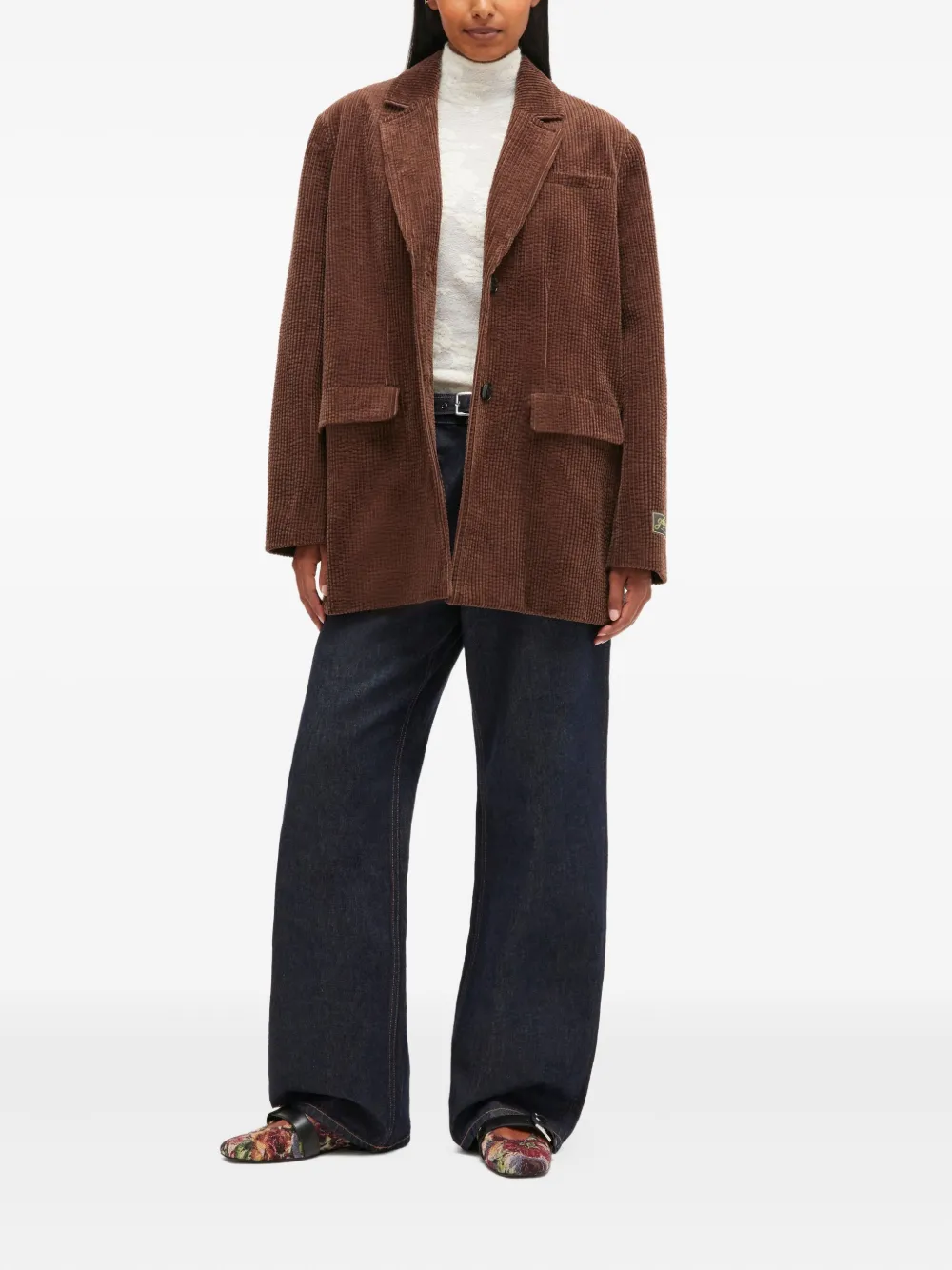 GANNI long-sleeve corduroy blazer | Blazers | Image 2