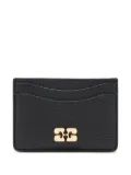 GANNI Bou logo card holder - Black
