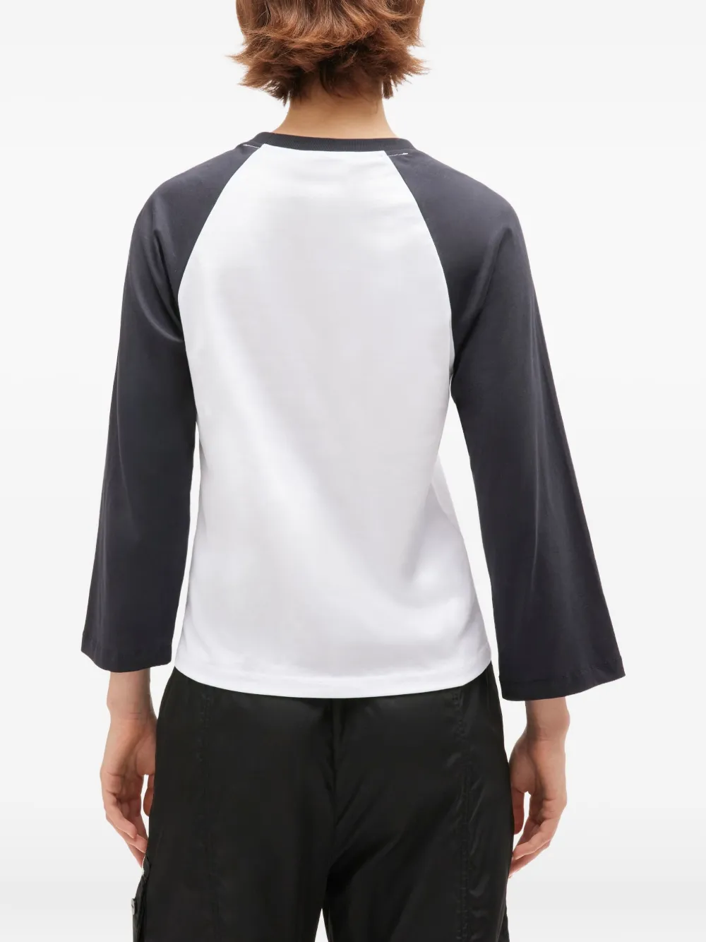 GANNI Kitty-print baseball top Wit