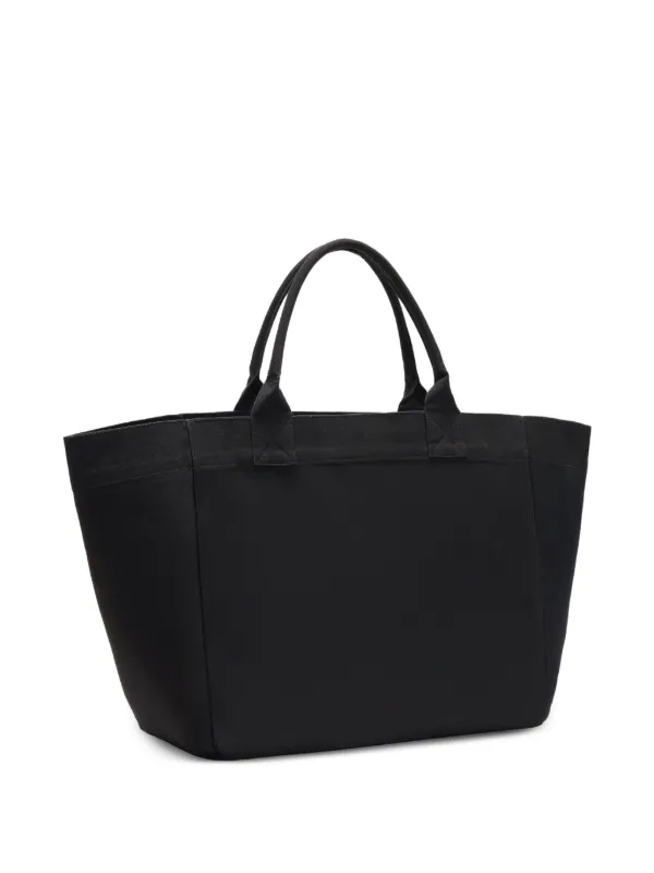 GANNI XXL キャンバス ハンドバッグ | ブラック | FARFETCH JP