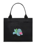 GANNI Puppy-print tote bag - Black