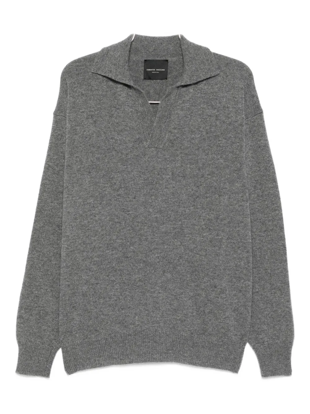 Roberto Collina v-neck sweater Grijs
