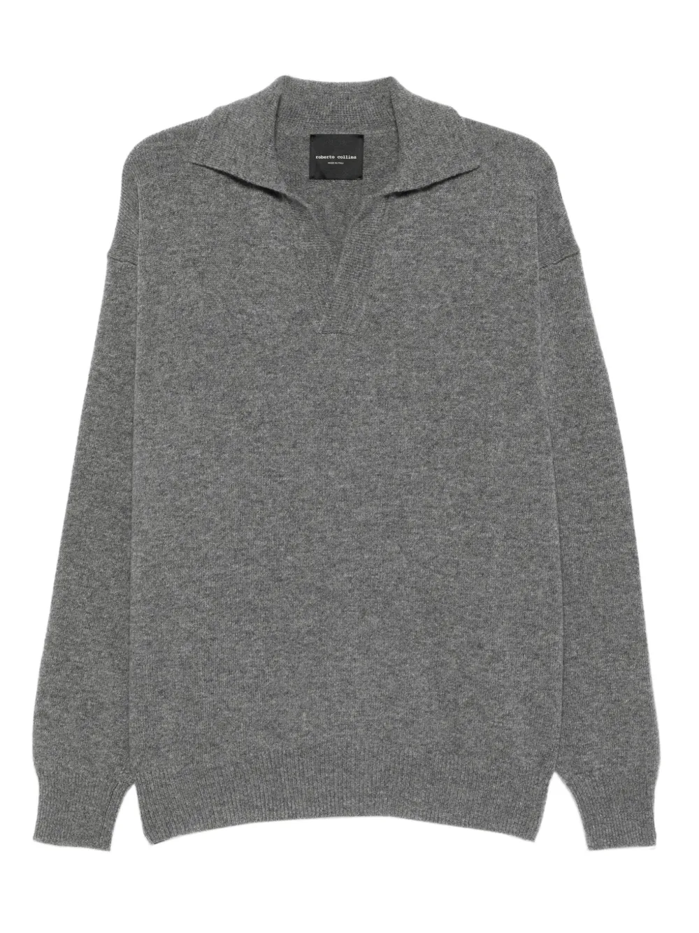 Roberto Collina v-neck sweater Grijs