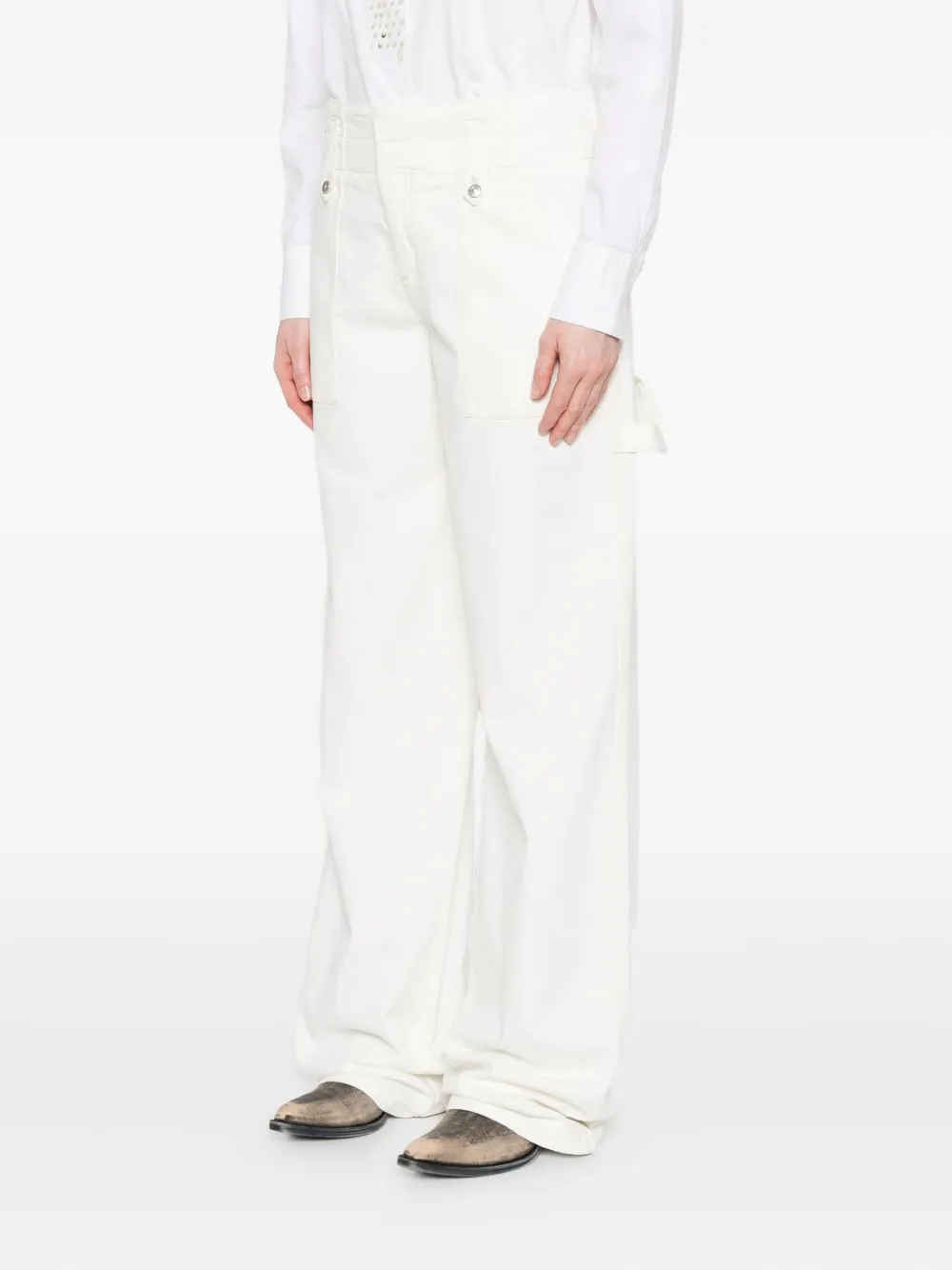 Ermanno Scervino Jeans verfraaid met ringlets Wit