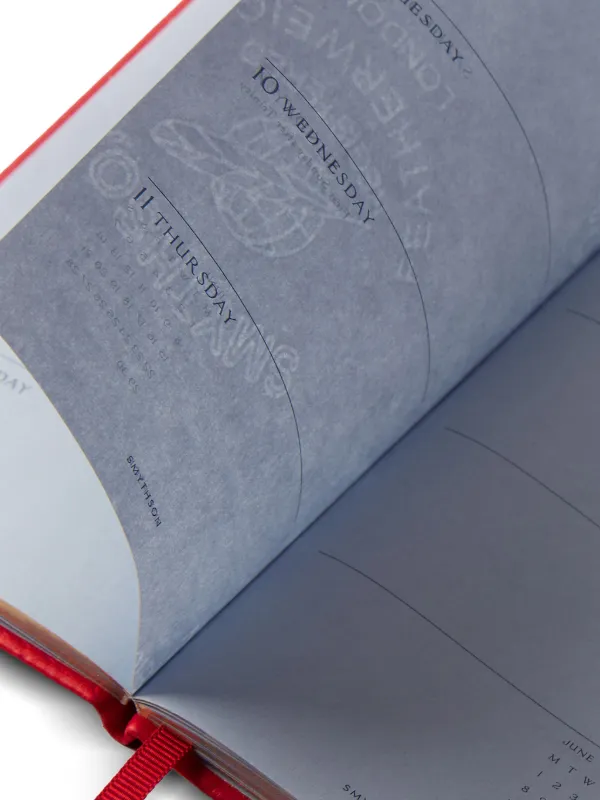 Smythson 2026 Panama Weekly 手帳 | レッド | FARFETCH JP