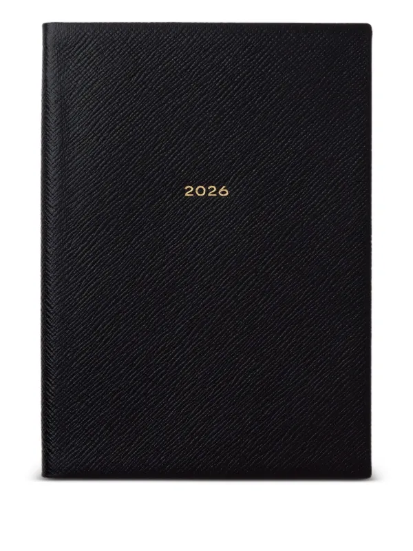 Smythson Agenda Semanal Soho 2026 | Preto | FARFETCH BR