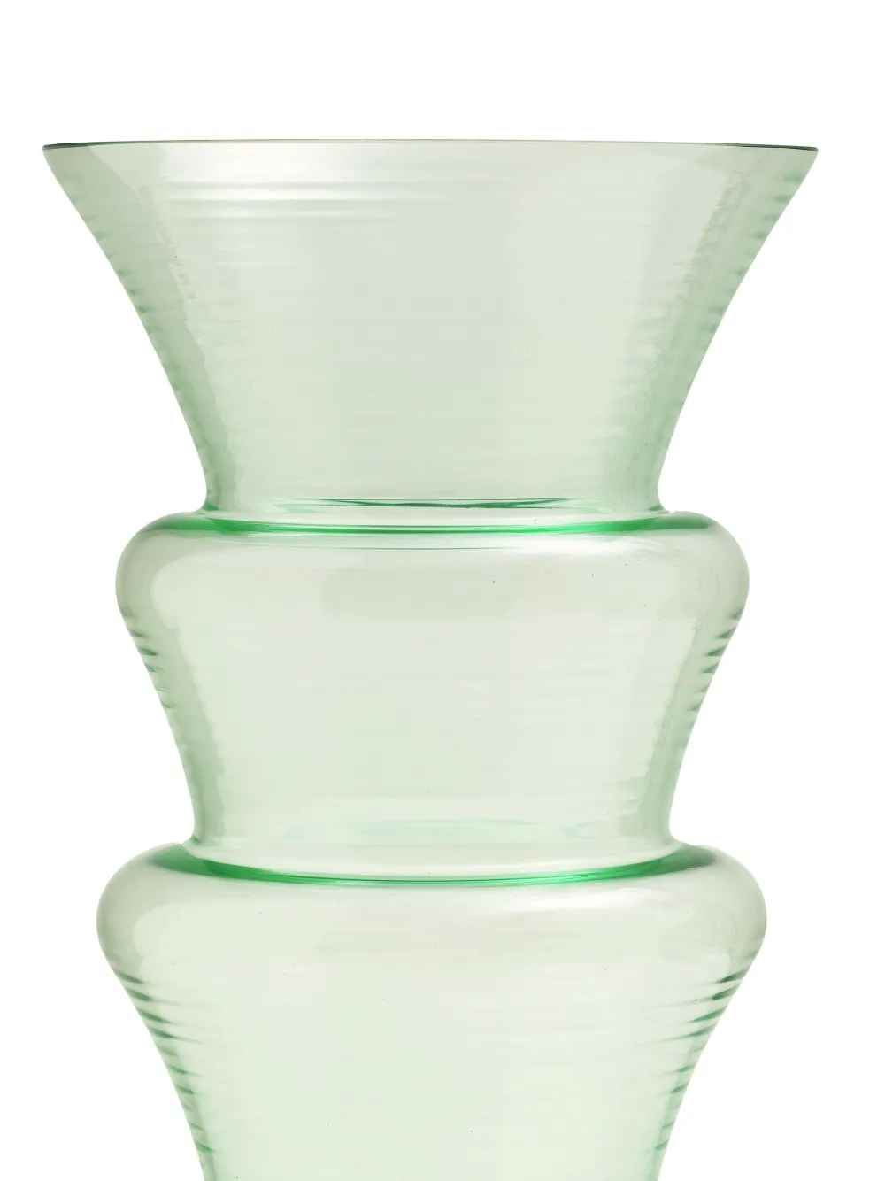 Produzione Privata Wind Maestrale glass vase (20cm) - Groen