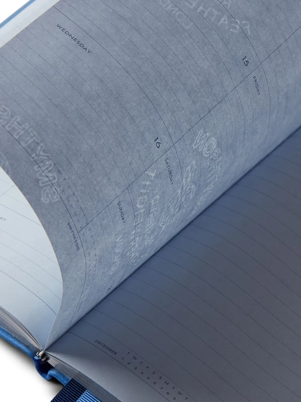 Smythson 2026 Soho Weekly Diary In Blue