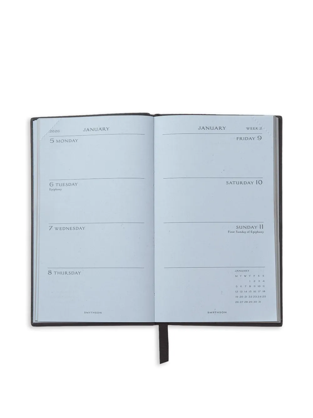 Smythson 2026 Pocket Panama Weekly Diary In Black
