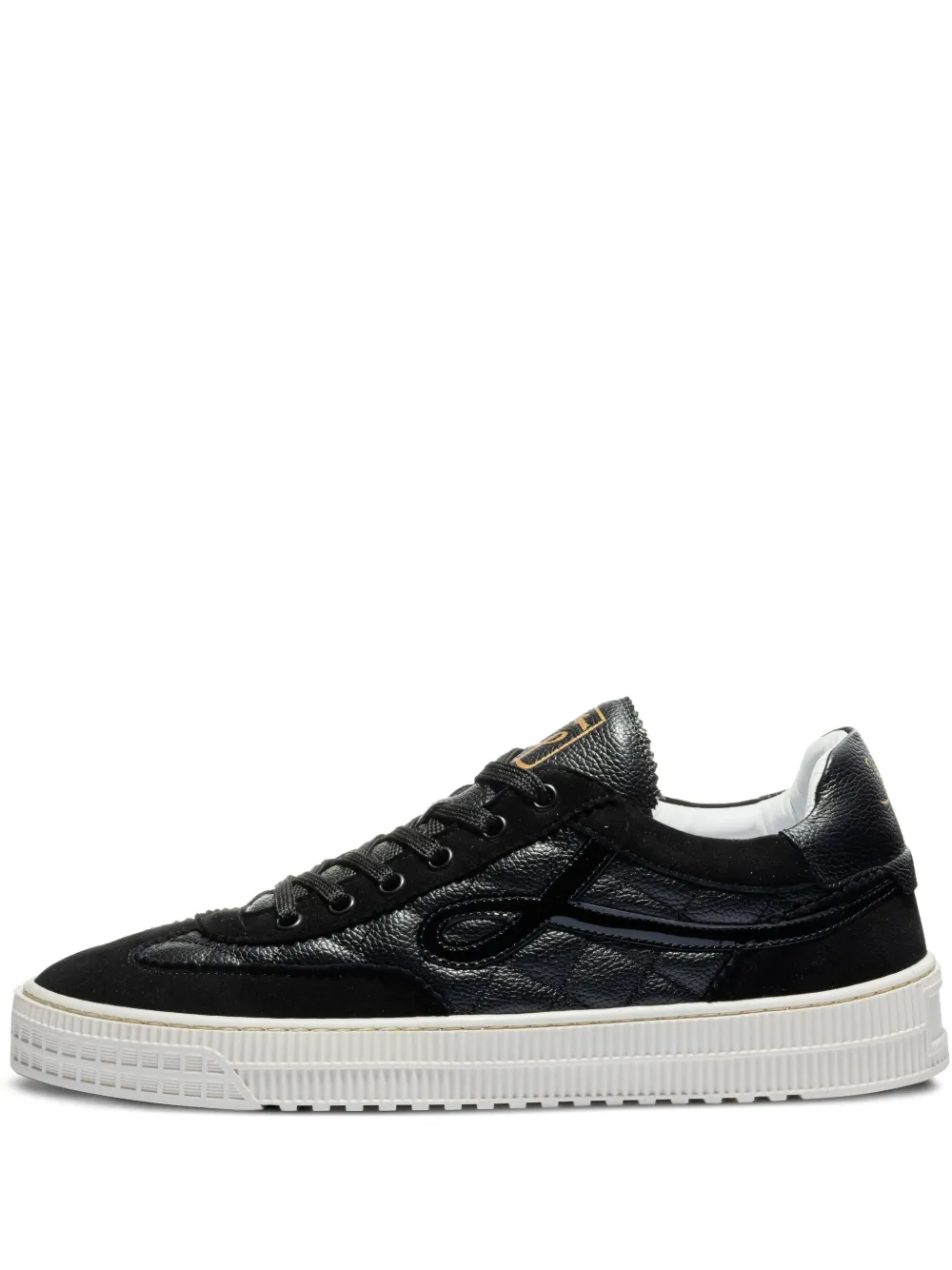 Leandro Lopes London quilted-pattern sneakers Black