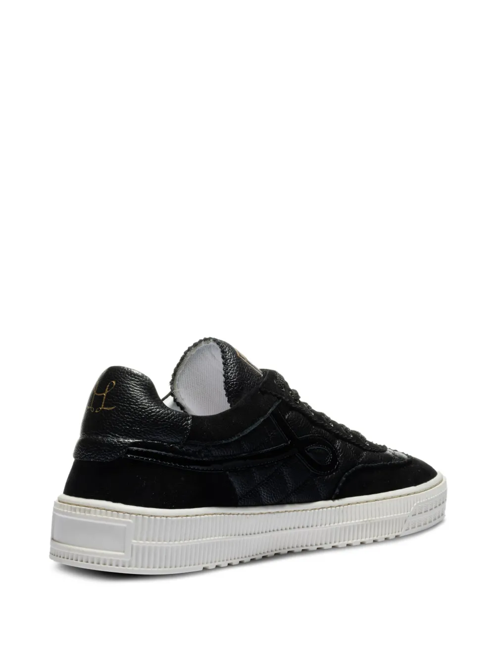 Leandro Lopes London quilted-pattern sneakers Black