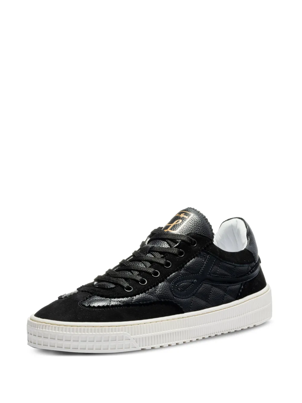 Leandro Lopes London quilted-pattern sneakers Black