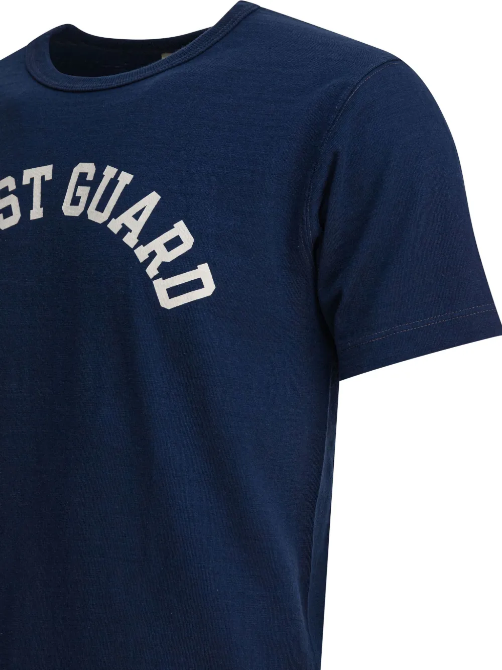 Buzz Rickson's Coast Guard Cotton T-shirt In Blue