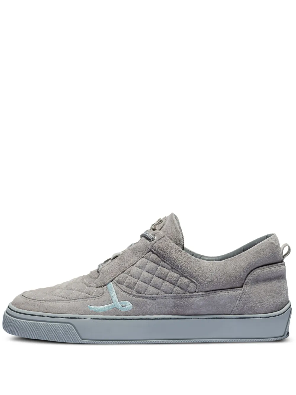 Leandro Lopes Faisca embroidered-logo sneakers Grey