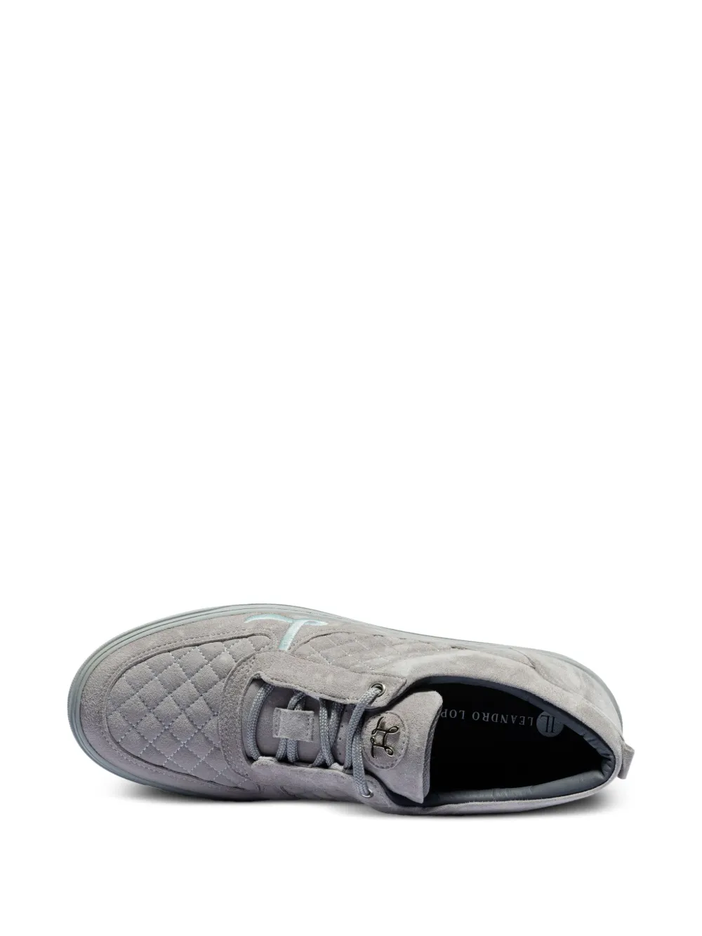 Leandro Lopes Faisca embroidered-logo sneakers Grey