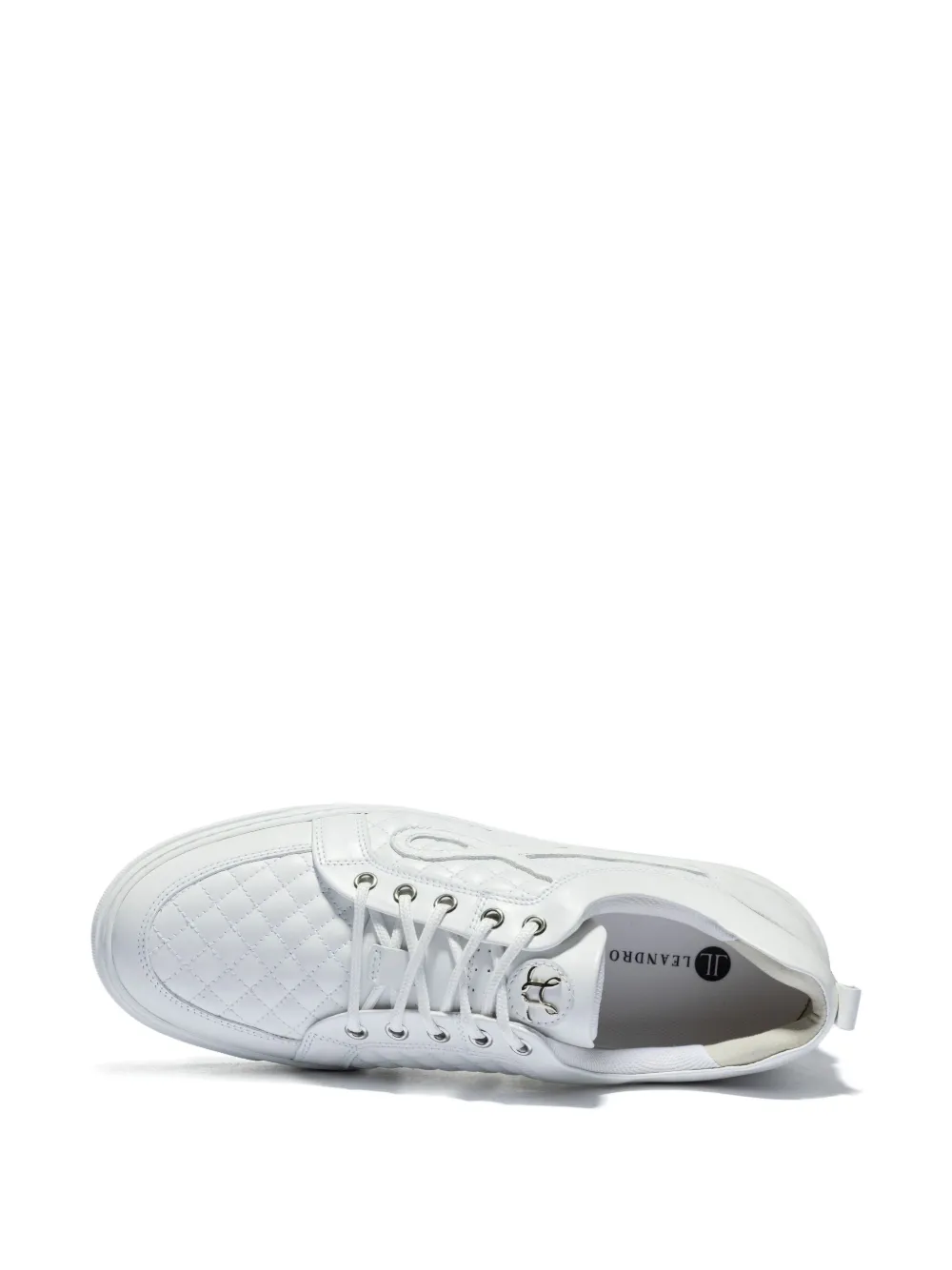 Leandro Lopes Ezio quilted-detail sneakers White