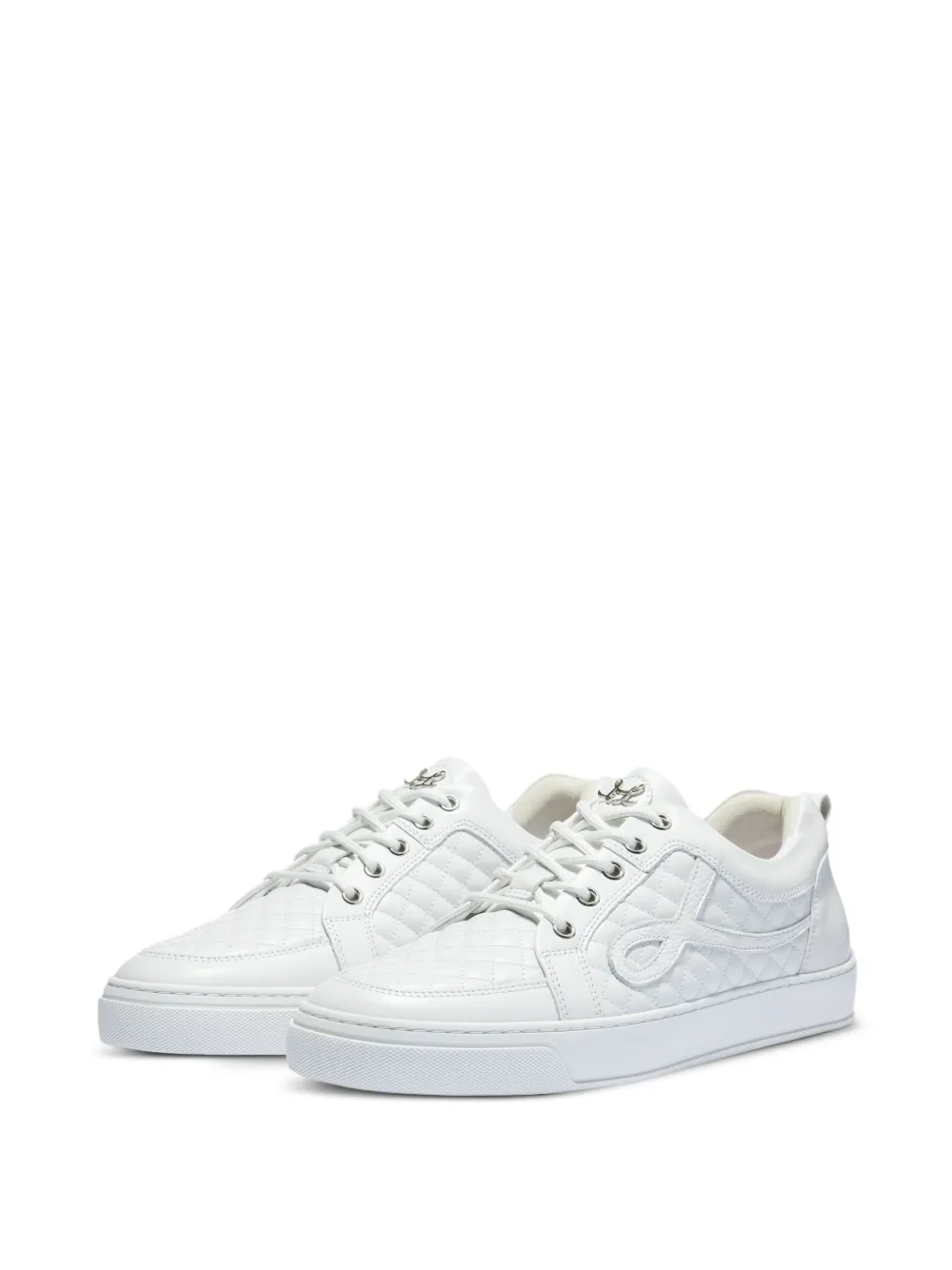 Leandro Lopes Ezio quilted-detail sneakers White