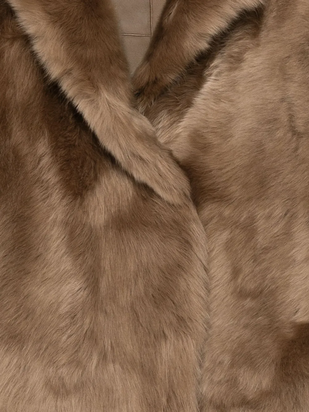 Blancha Light Brown Shearling Jacket In Brown