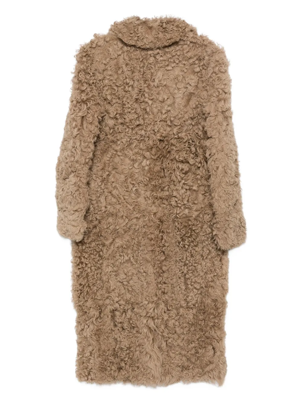 Blancha shearling single-breasted coat | Single Breasted Coats | Image 2