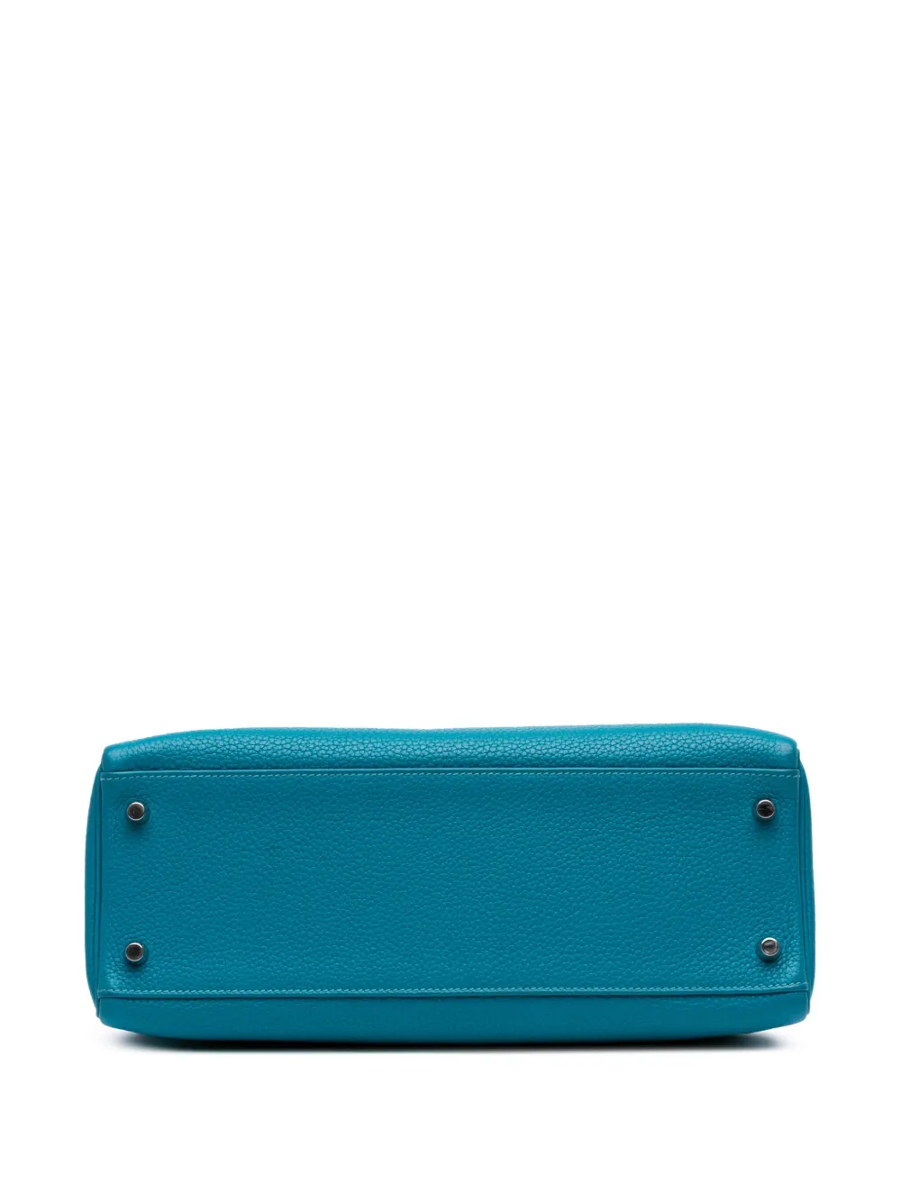 Pre-owned Hermes 2014 Togo Amazon Kelly Ii Retourne 32 Satchel In Blue
