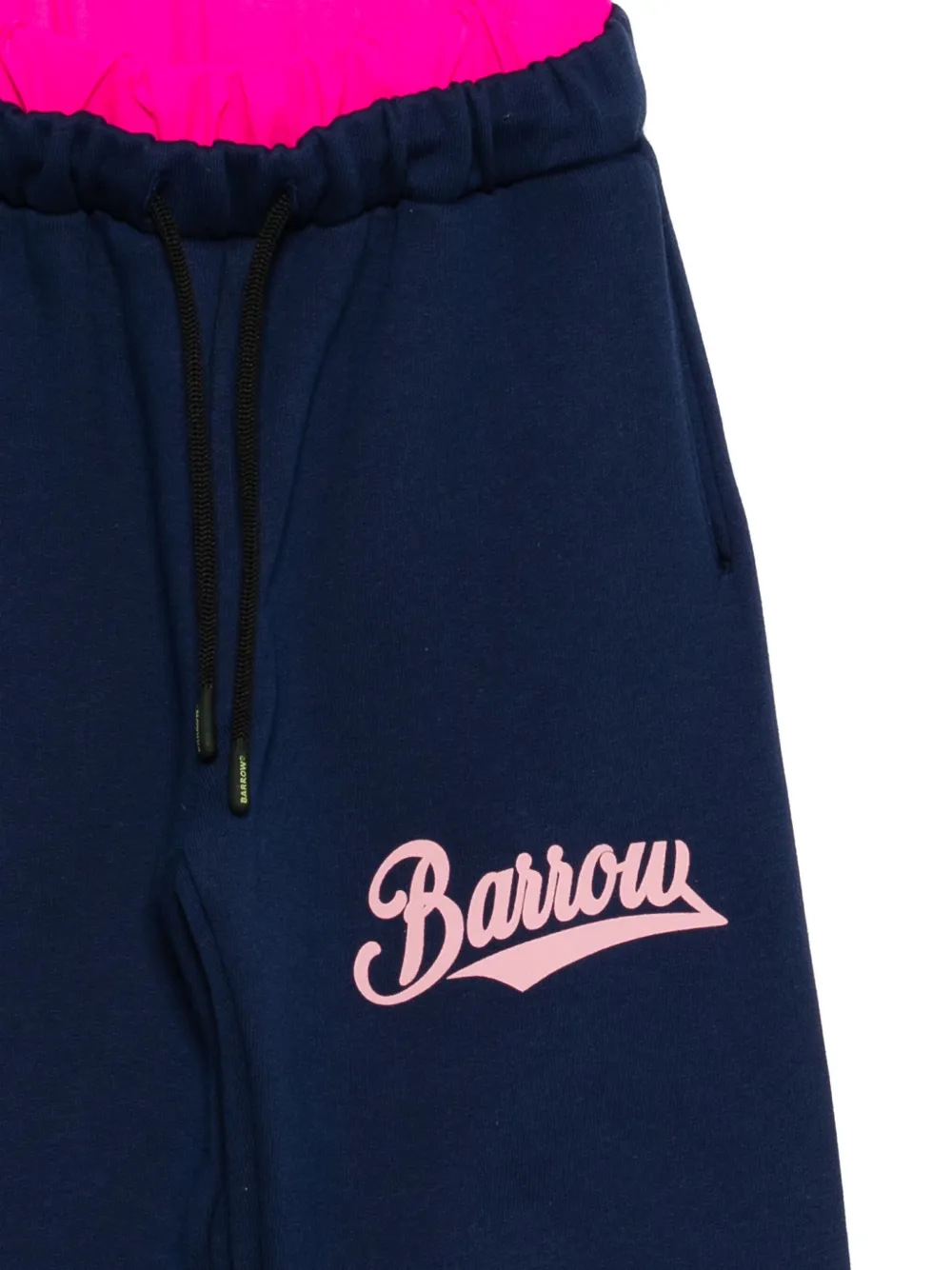 Barrow kids Trainingsbroek met contrasterend vlak en trekkoord Blauw