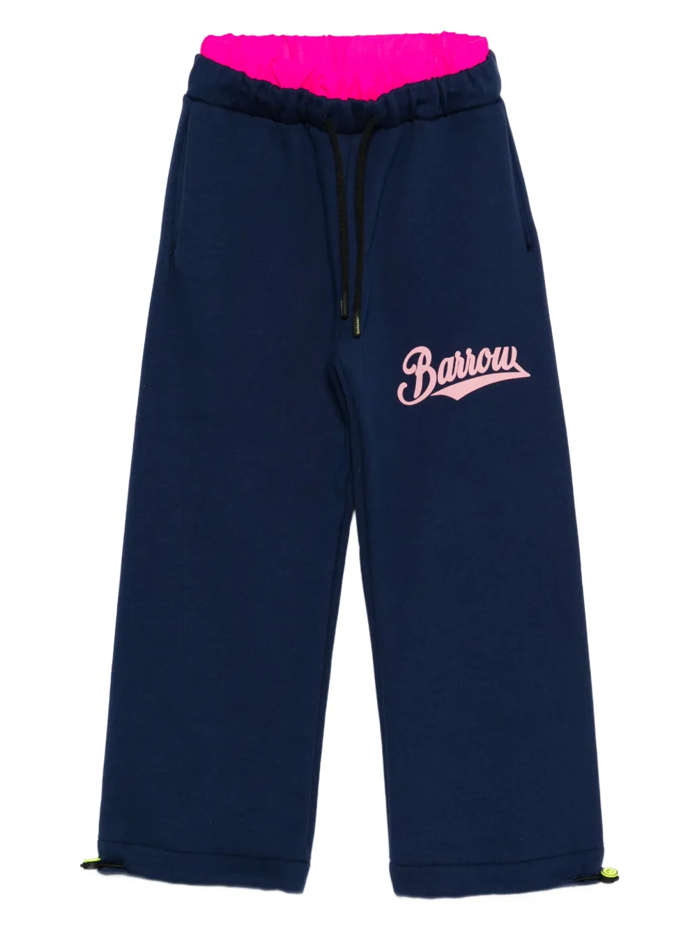 Barrow kids Trainingsbroek met contrasterend vlak en trekkoord Blauw