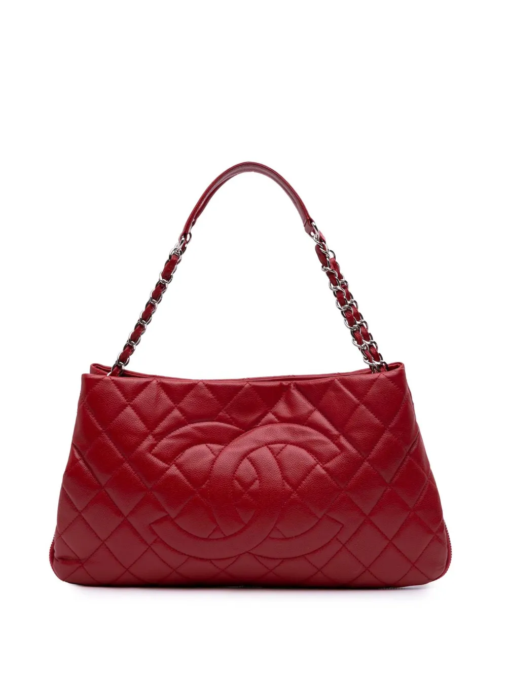 2011 Quilted Caviar Expandable Zip tote bag