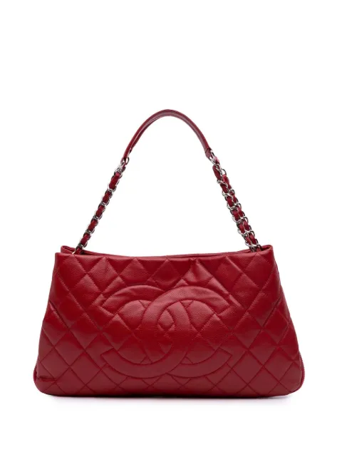 CHANEL Pre-Owned 2011 Quilted Caviar Expandable Zip tote bag