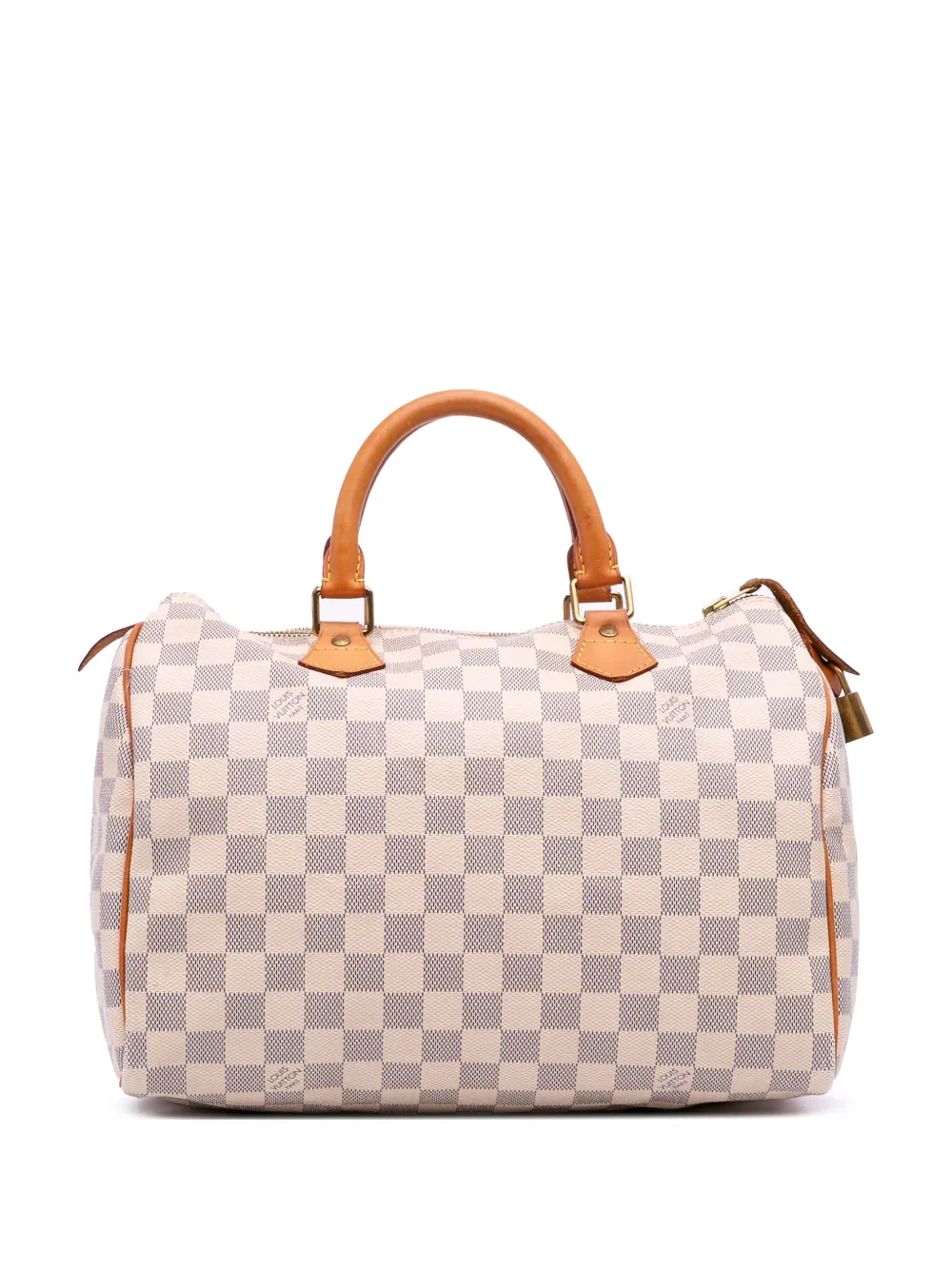 Louis Vuitton Pre-Owned 2012 Damier Azur Speedy 30 boston bag - ホワイト Louis Vuitton Pre-Owned 2012 Damier Azur Speedy 30 boston bag - ホワイト