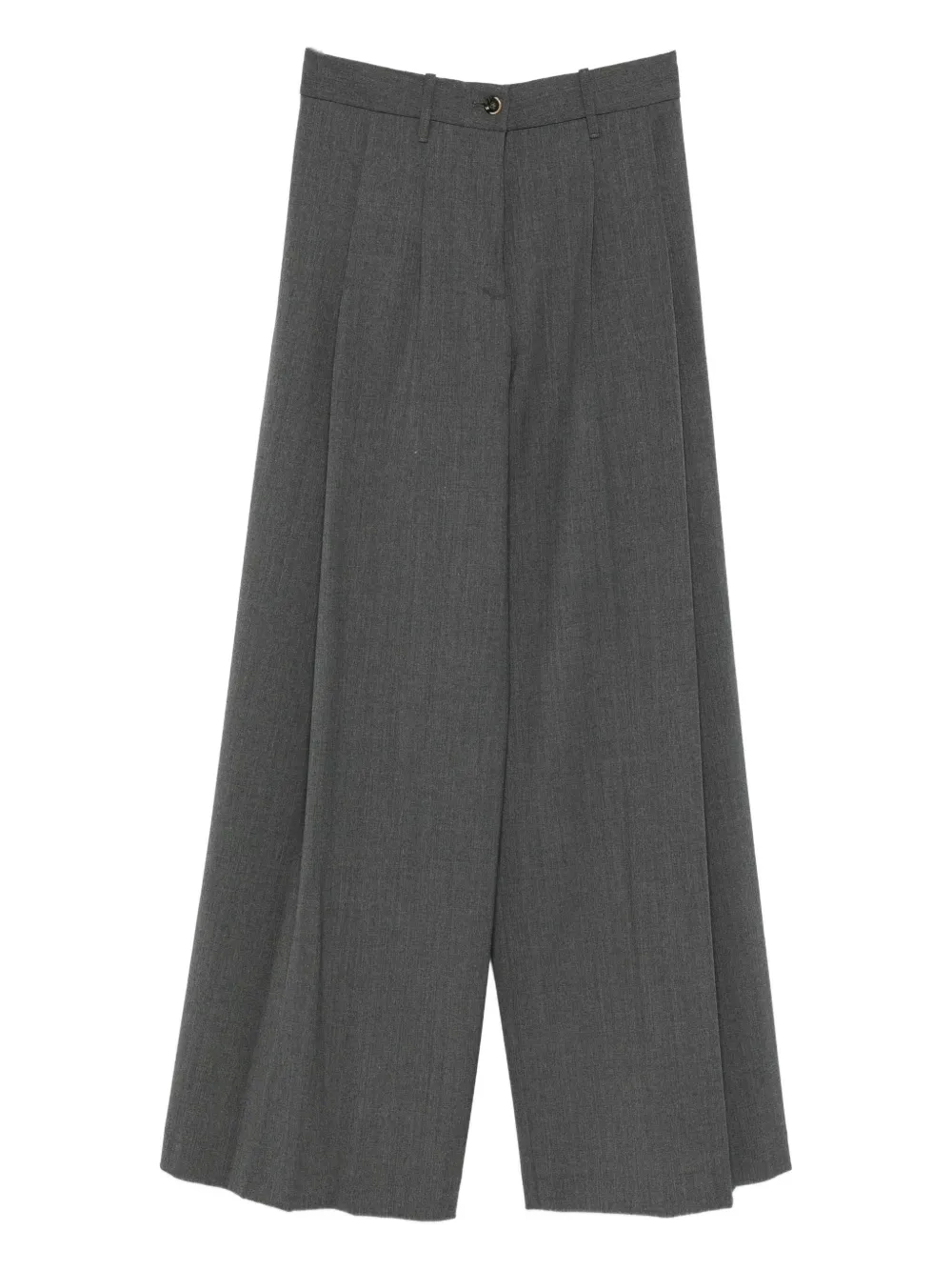 Nine In The Morning pleated palazzo pants | Grey | Image 1
